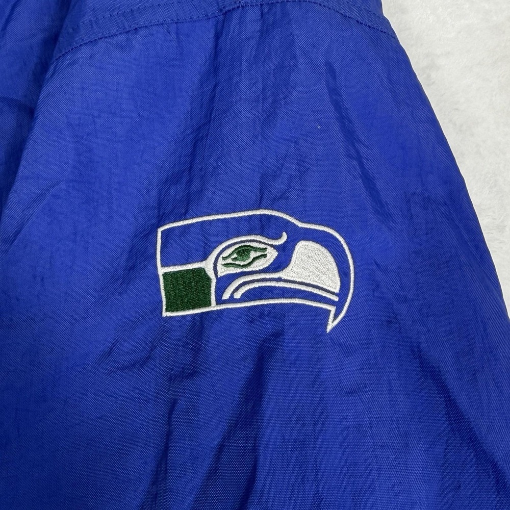 93-94's Seattle SEAHAWKS Vintage/ NFL Football Pro Line Windbreaker CHAMPION 2XL - Picture 8 of 9